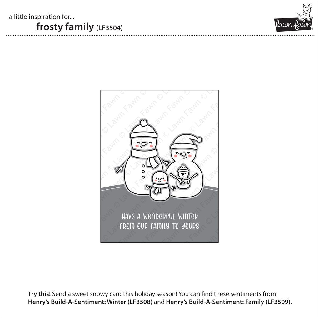 Lawn Fawn - Frosty Family