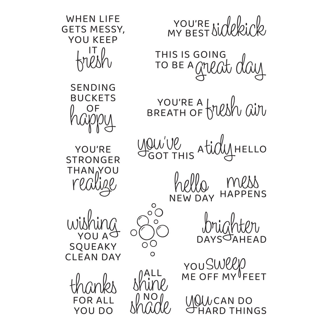 Spellbinders - Shiny New Day Sentiments