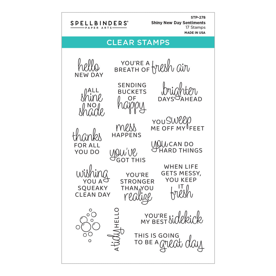 Spellbinders - Shiny New Day Sentiments