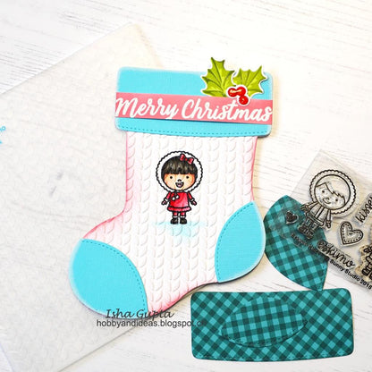 Sunny Studio - Cable Knit Embossing Folder