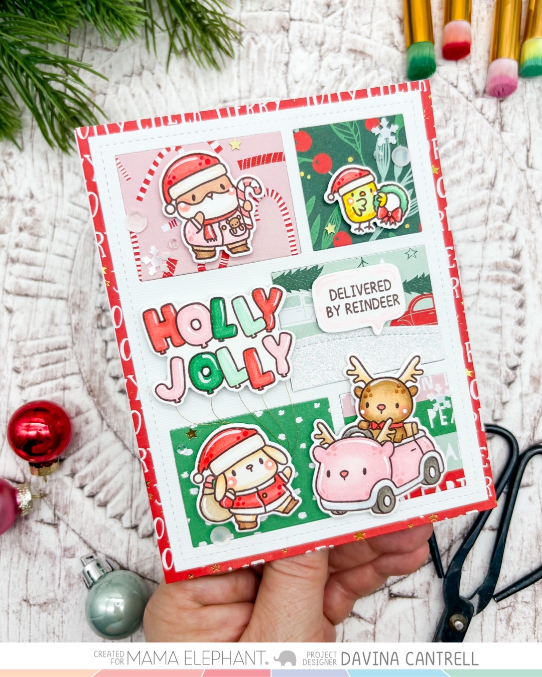 Mama Elephant - Five Window Frame - Creative Cuts