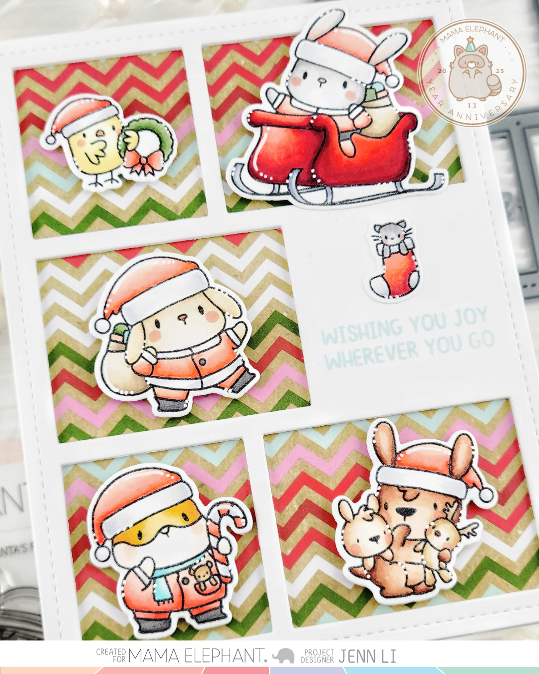 Mama Elephant - Five Window Frame - Creative Cuts