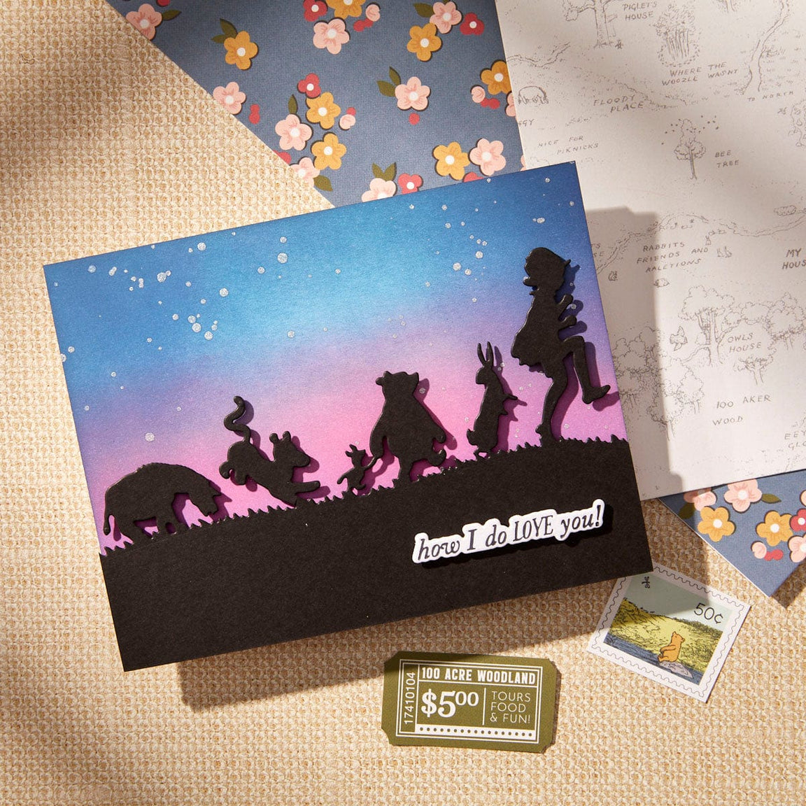 Spellbinders - Pooh & Friends Silhouette Etched Dies