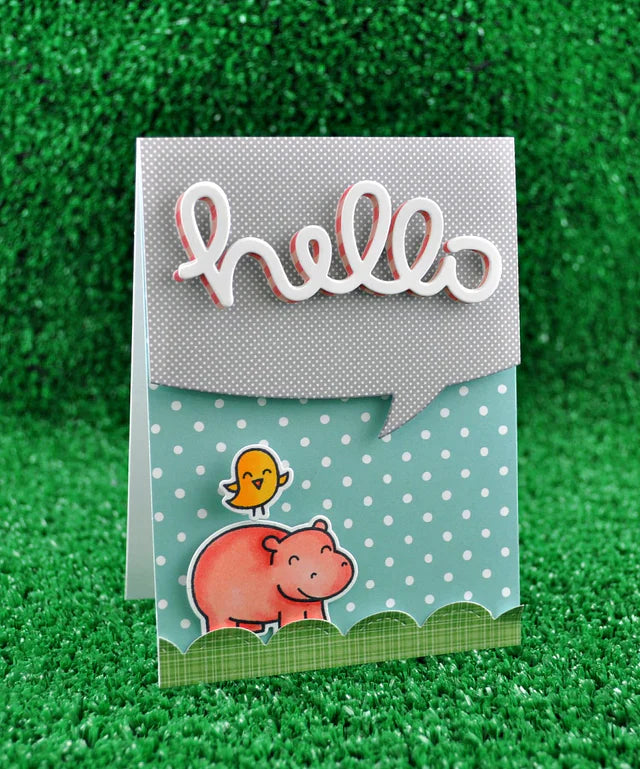 Lawn Fawn - Scripty Hello