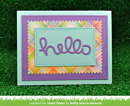Lawn Fawn - Scripty Hello