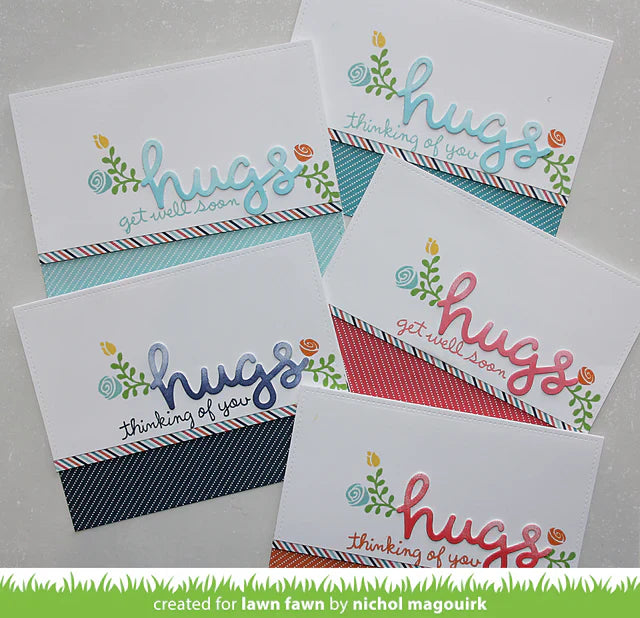 Lawn Fawn - Scripty Hugs
