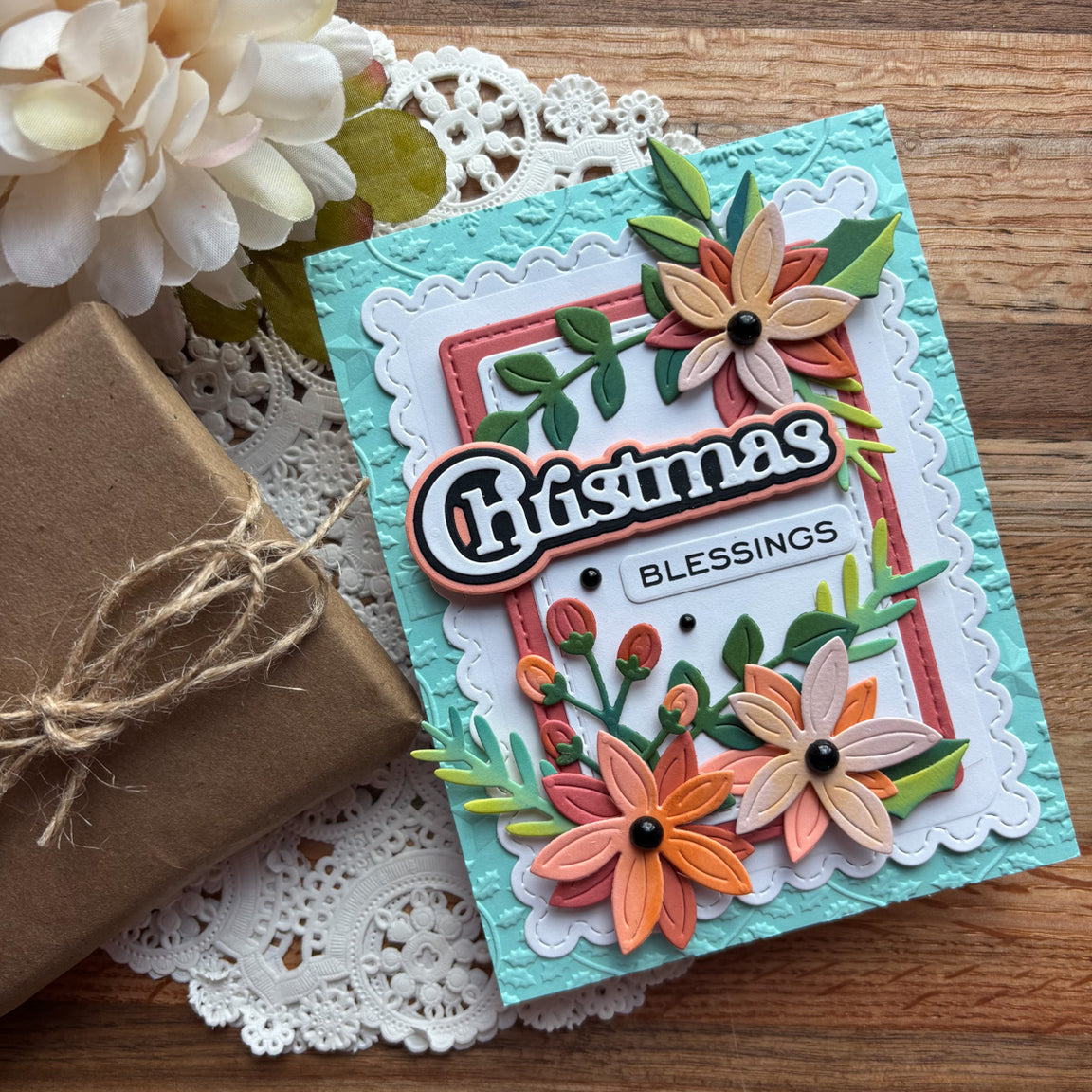 Spellbinders - All About Christmas Etched Dies Christmas Foliage