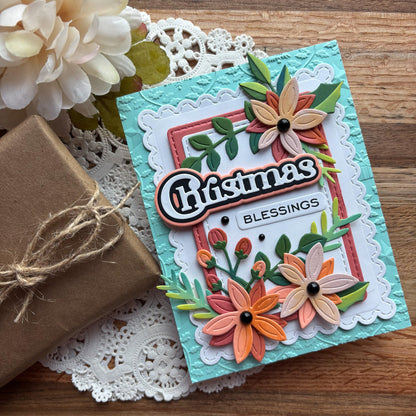 Spellbinders - All About Christmas Etched Dies Christmas Foliage