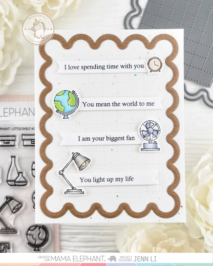 Mama Elephant - Curly Screen Frame - Creative Cuts