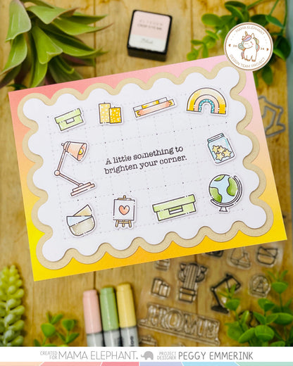 Mama Elephant - Curly Screen Frame - Creative Cuts