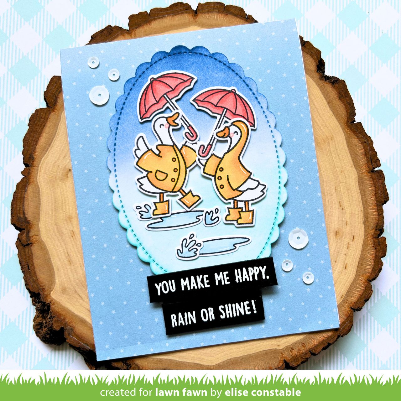 Lawn Fawn - Silly Goose, Rain Or Shine!