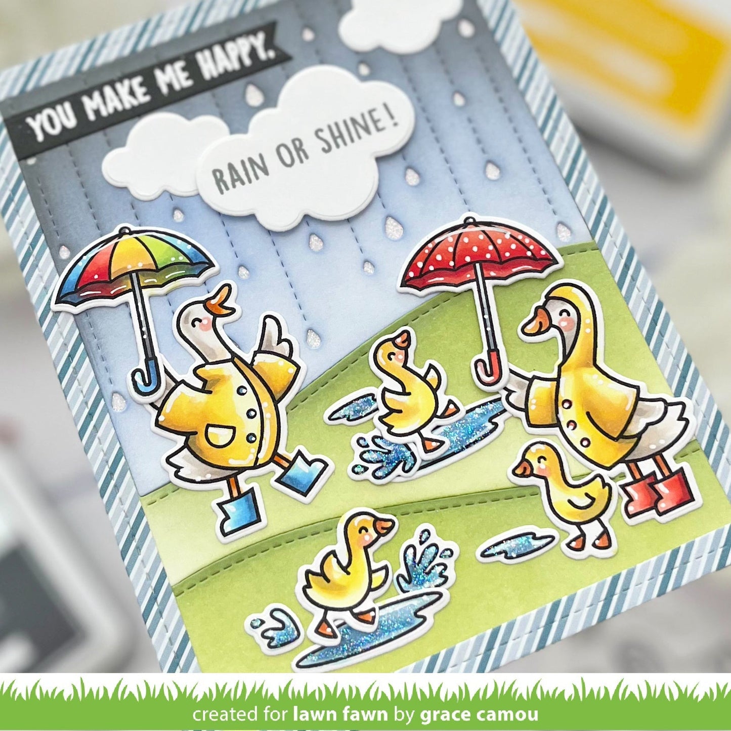 Lawn Fawn - Silly Goose, Rain Or Shine!