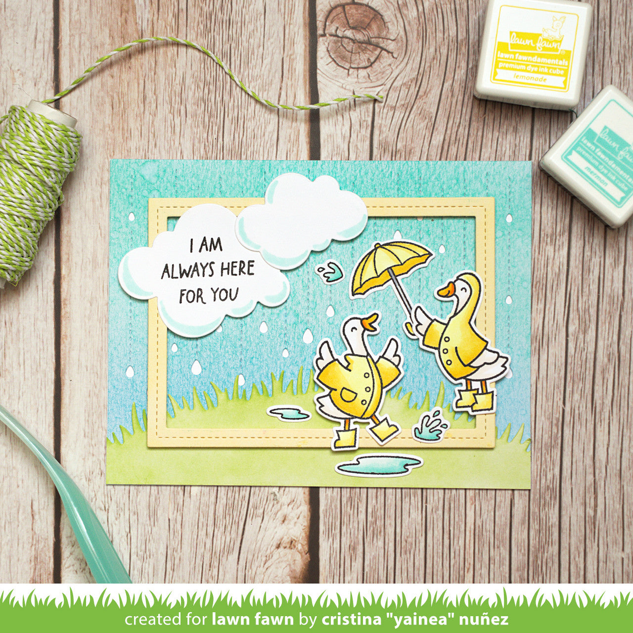 Lawn Fawn - Silly Goose, Rain Or Shine!