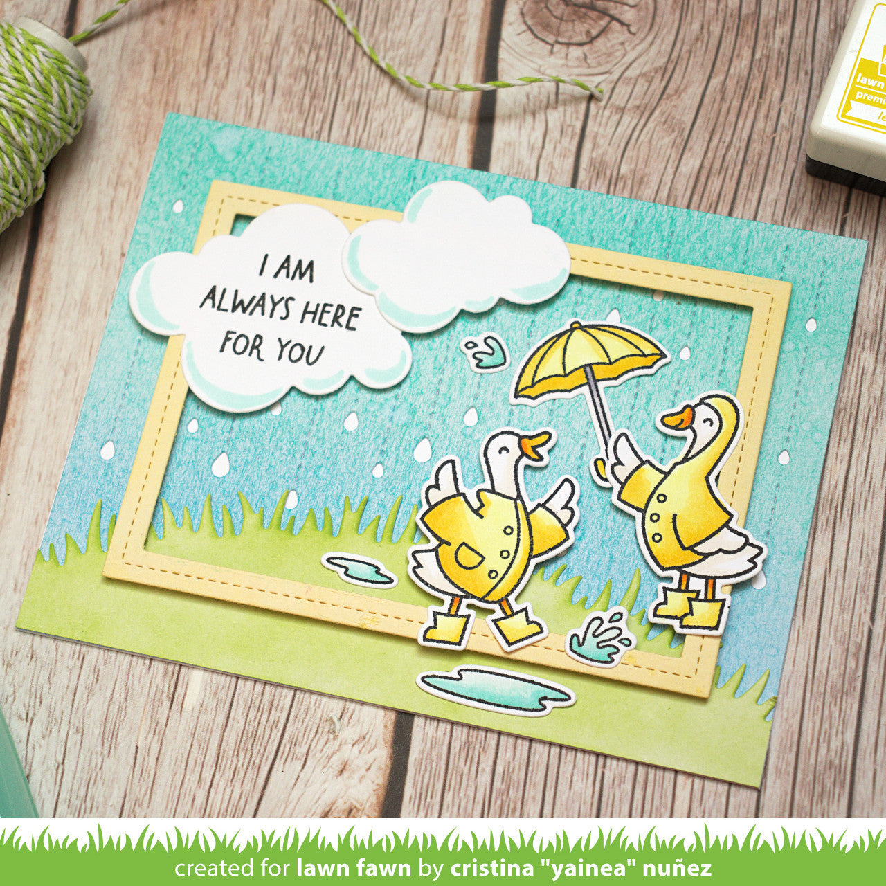Lawn Fawn - Silly Goose, Rain Or Shine!