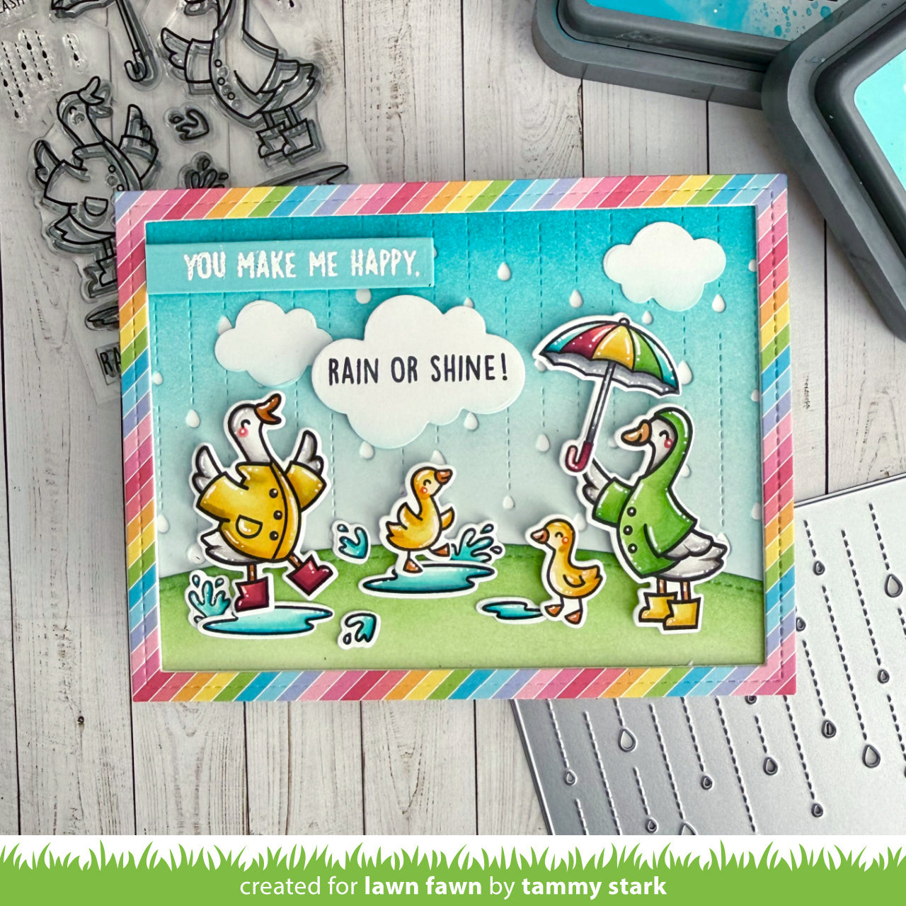 Lawn Fawn - Silly Goose, Rain Or Shine!