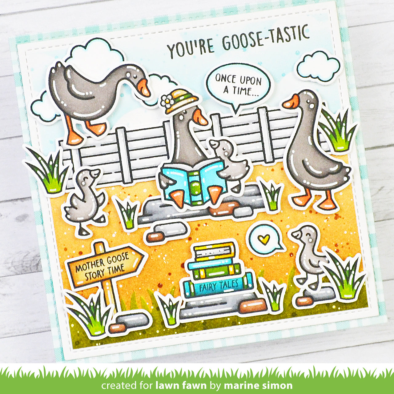Lawn Fawn - Silly Goose! Sentiment Add-On