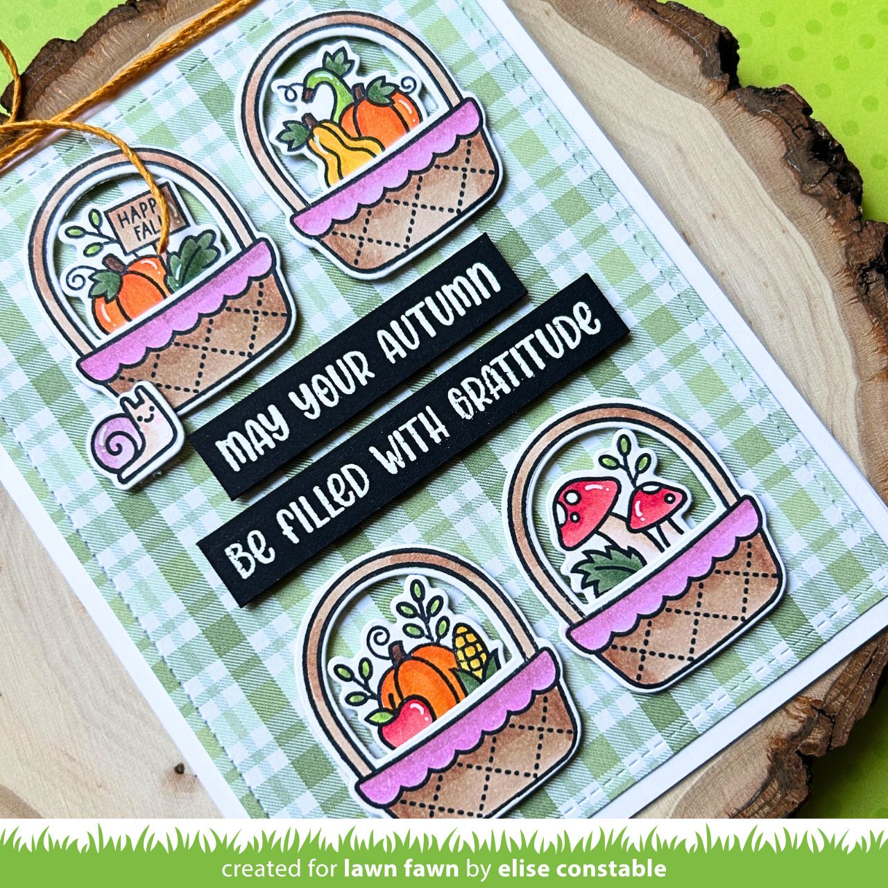 Lawn Fawn - Henry's Build-A-Sentiment: Fall