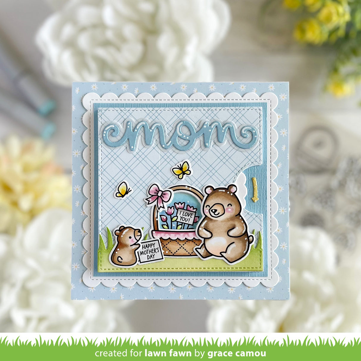 Lawn Fawn - Reveal Wheel Spring Basket Drop-Down Add-On Set