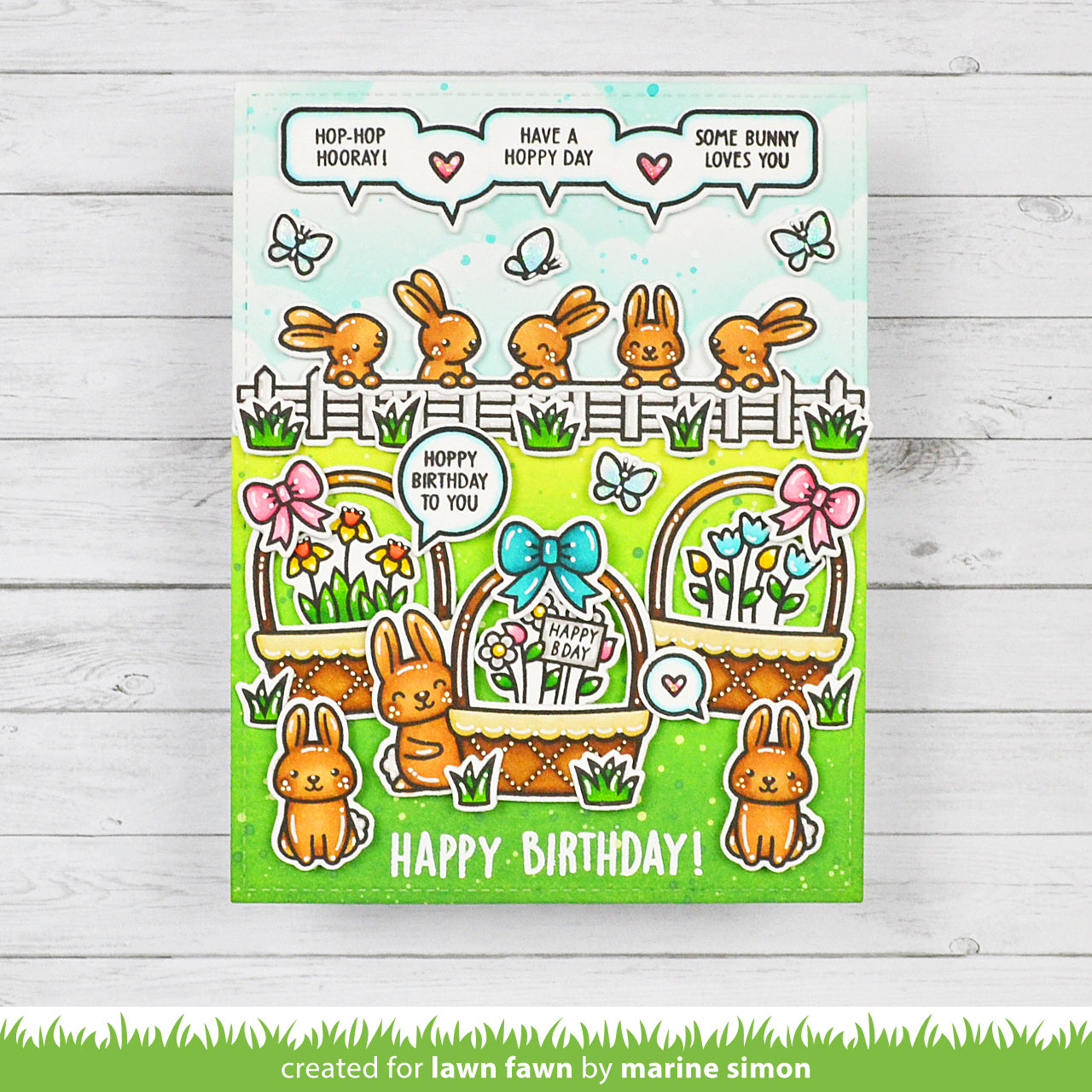 Lawn Fawn - Spring Basket Add-On: Birthday