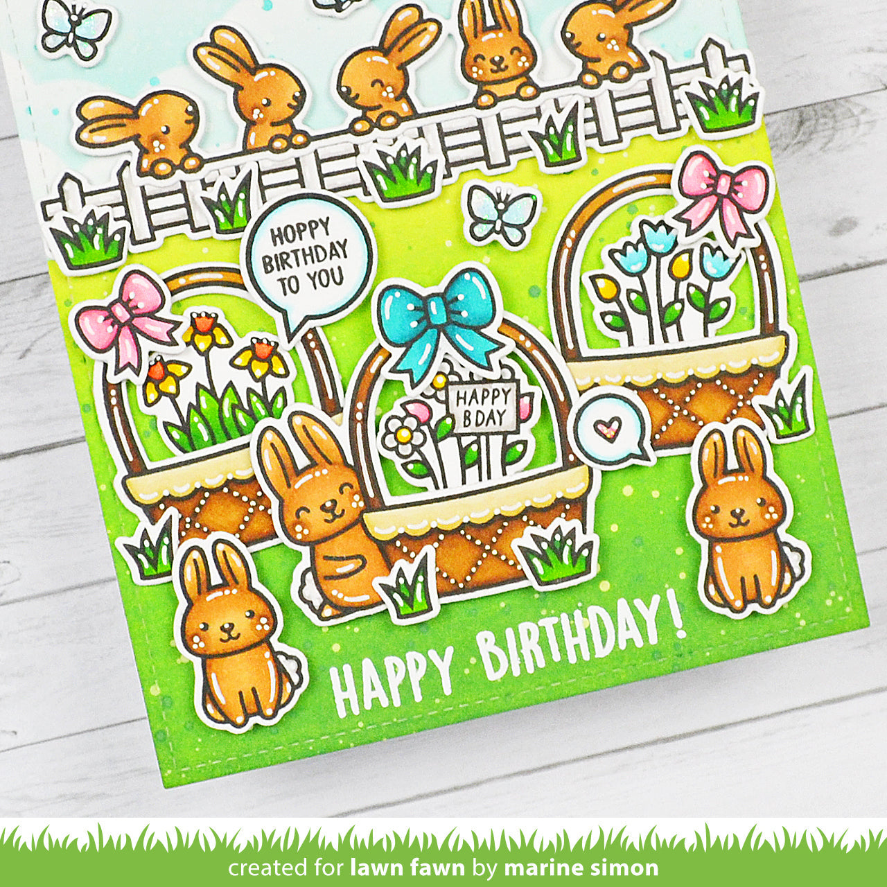Lawn Fawn - Spring Basket Add-On: Birthday