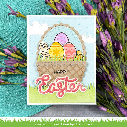Lawn Fawn - Stitched Scalloped Oval Stackables
