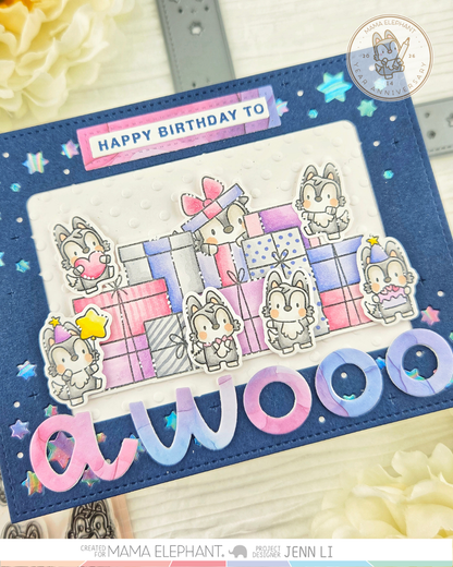 Mama Elephant - Star Clusters Frame - Creative Cuts