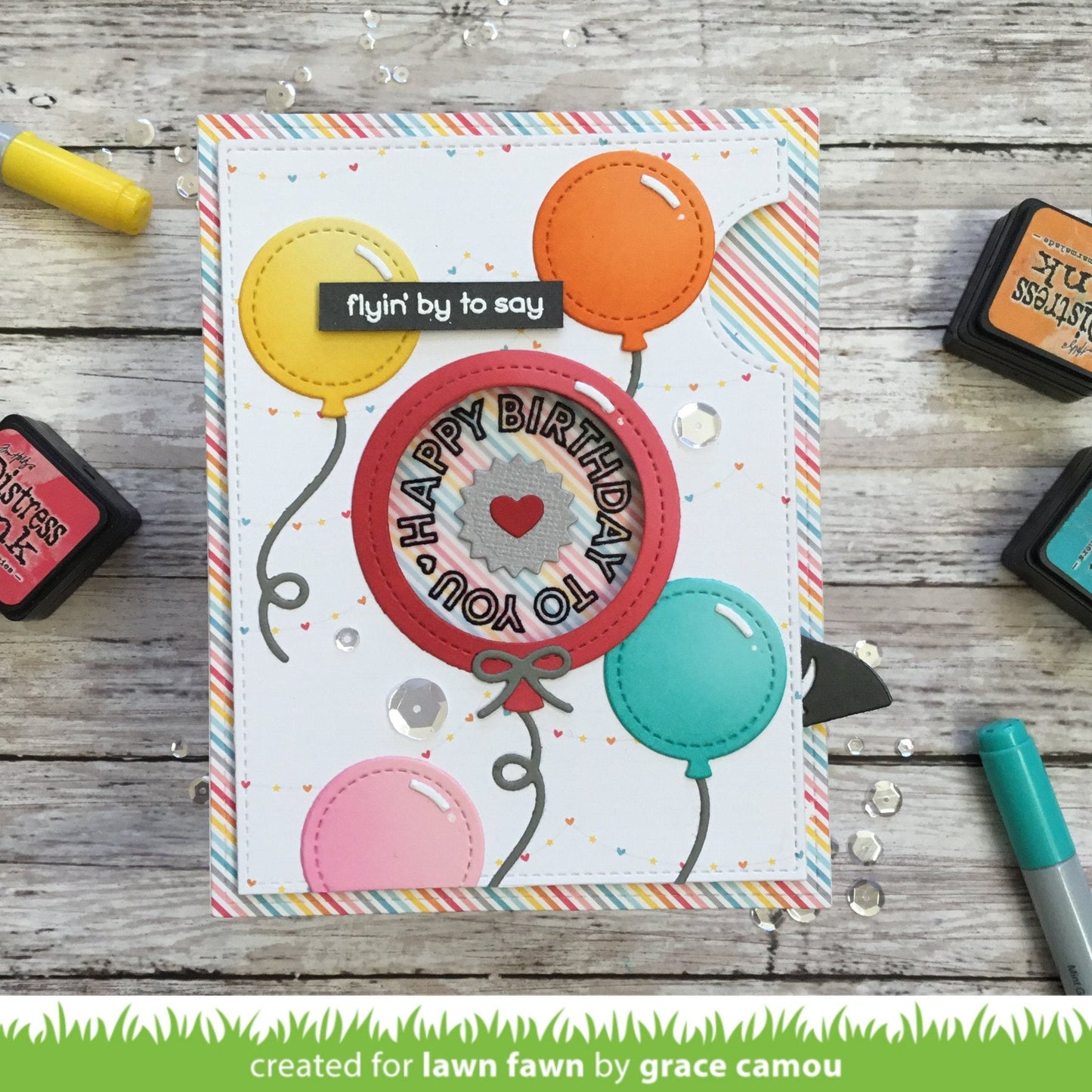 Lawn Fawn - Reveal Wheel Circle Sentiments