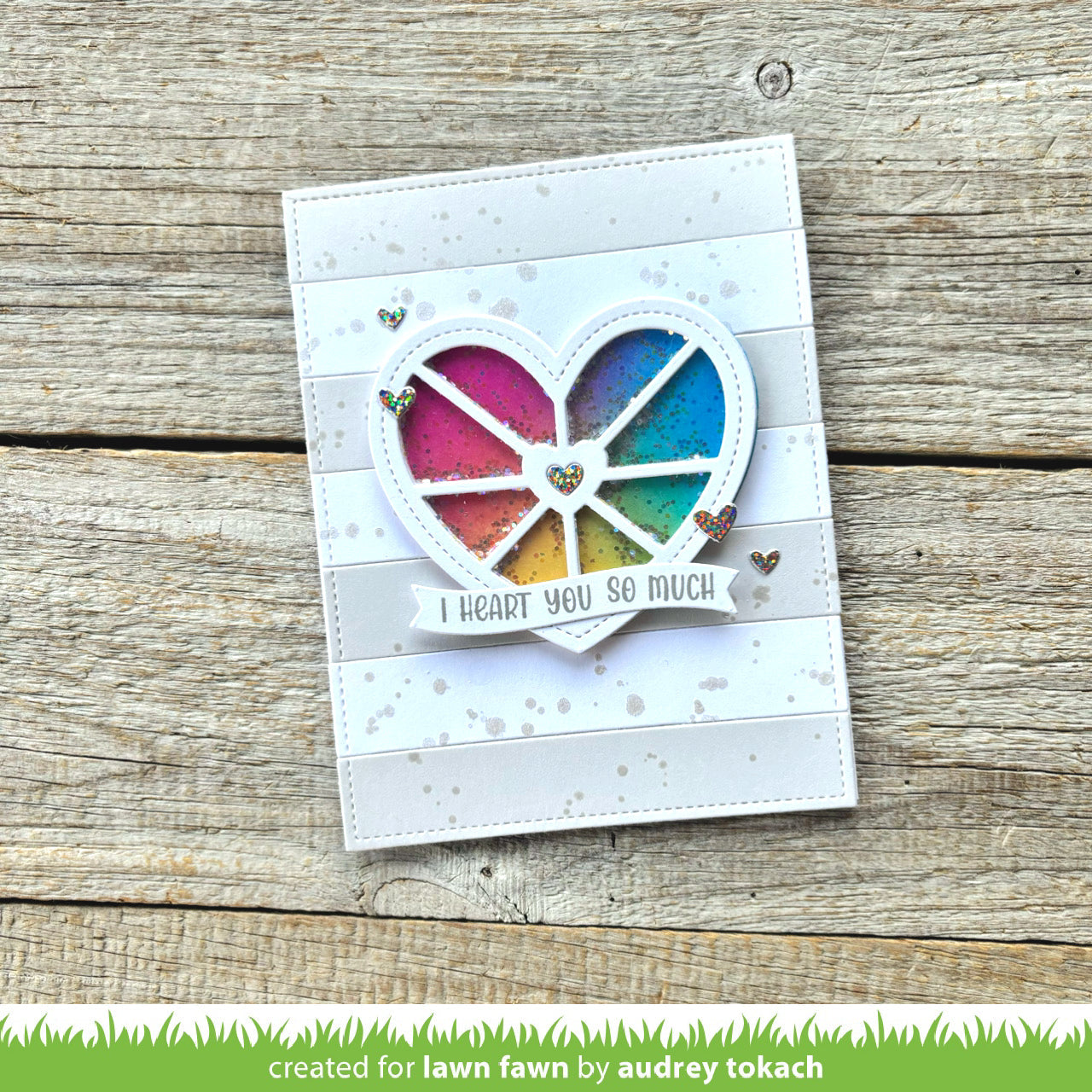 Lawn Fawn - Henry's Build-A-Sentiment: Love