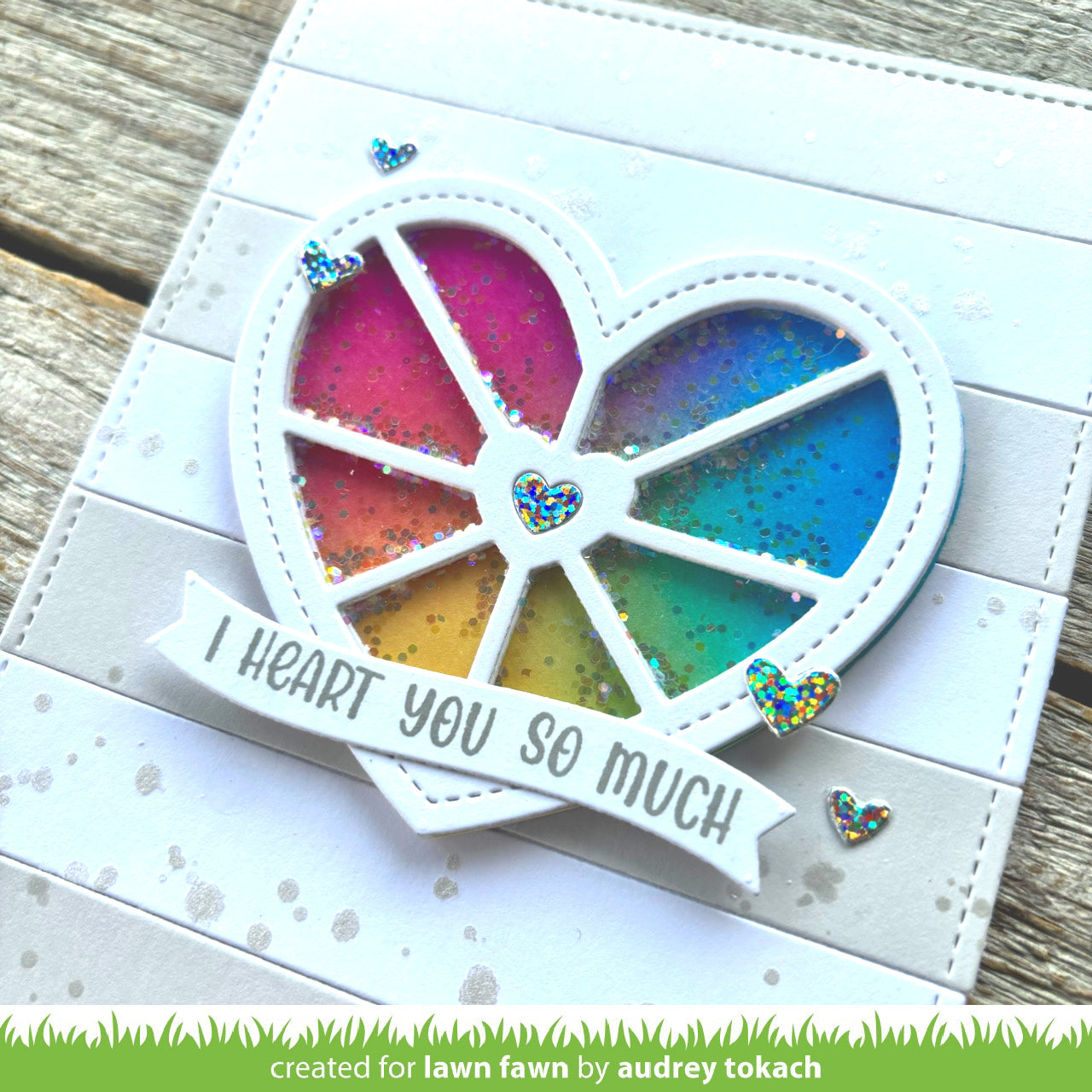 Lawn Fawn - Henry's Build-A-Sentiment: Love