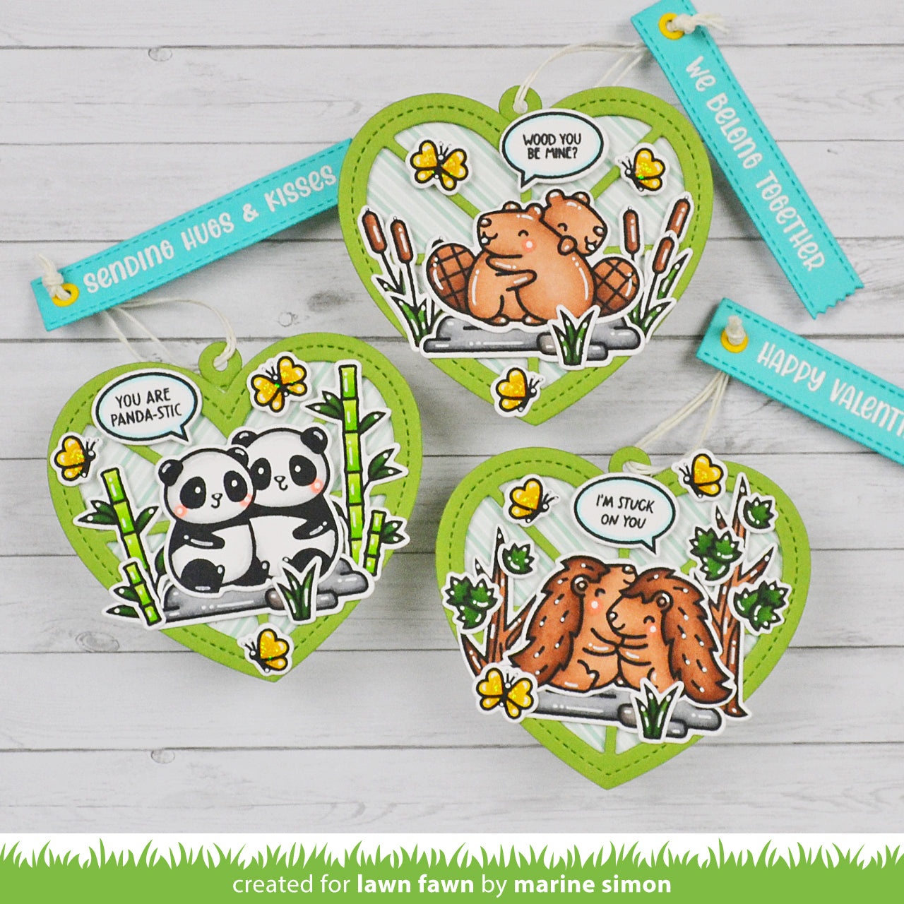 Lawn Fawn - Henry's Build-A-Sentiment: Love