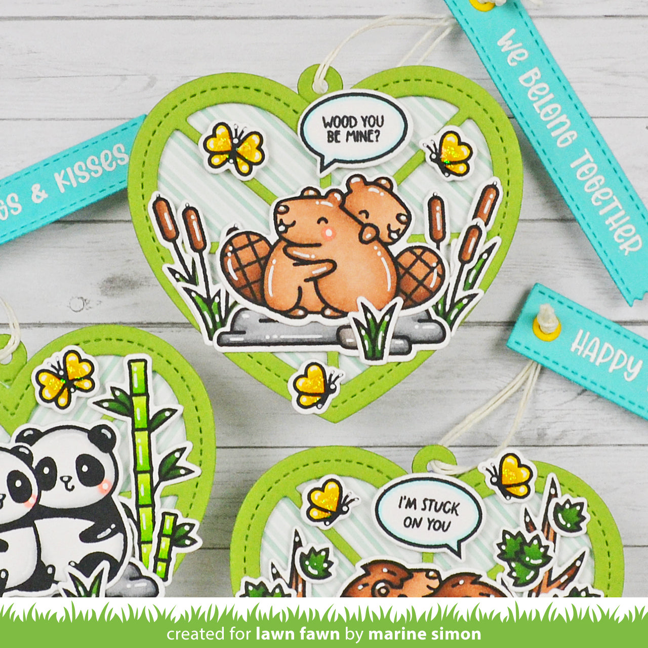 Lawn Fawn - Henry's Build-A-Sentiment: Love