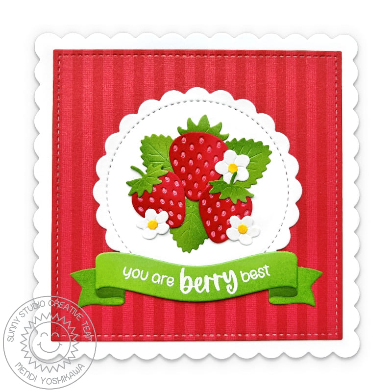Sunny Studio - Scalloped Square 1 Small Dies