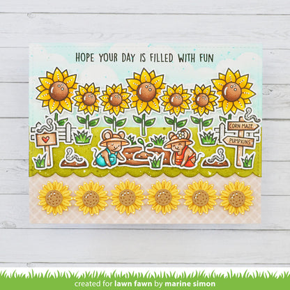 Lawn Fawn - Sunflower Border