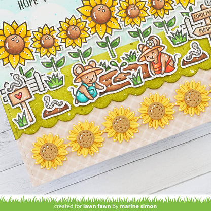 Lawn Fawn - Sunflower Border