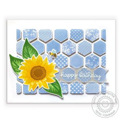 Sunny Studio - Frilly Frames Hexagon Dies