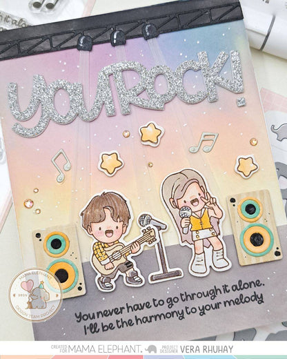 Mama Elephant - You Rock - Creative Cuts