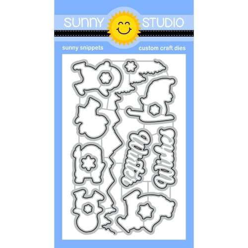 Sunny Studio Stamps Alpine Adventure Metal Cutting Craft Dies featuring Winter Trees & Mountain Scene & Ice Skating Penguins
