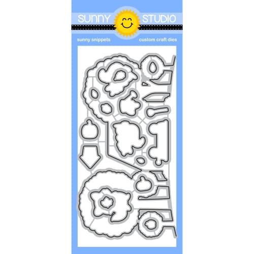 Sunny Studio Stamps Pathway Home Metal Cutting Craft Dies featuring House, Trees, Fence, Squirrels, Raccoon, Wagon, & Leaves
