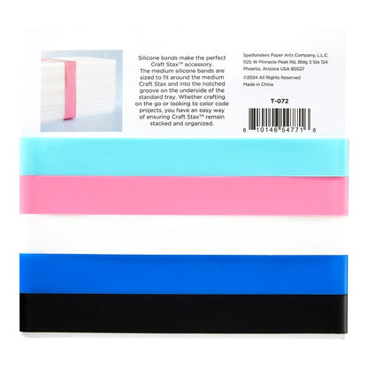 Spellbinders - Craft Stax Silicone Bands Medium (5pcs)