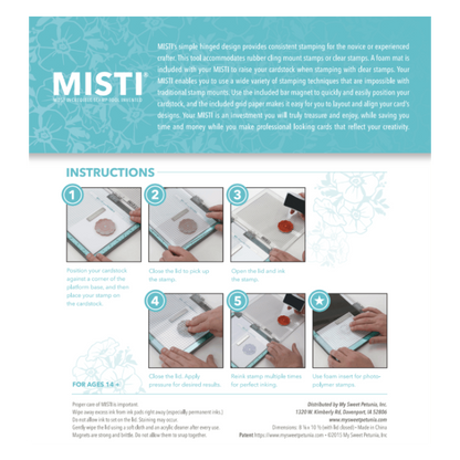 My Sweet Petunia - Original MISTI Laser Etched Teal