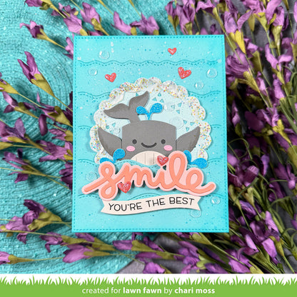 Lawn Fawn - Tiny Gift Box Whale And Dolphin Add-On