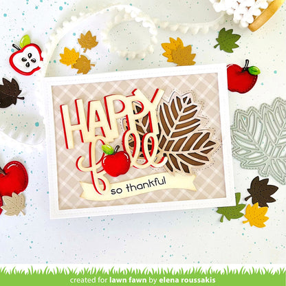 Lawn Fawn - Ta-Da! Diorama! Maple Leaf Window Add-On