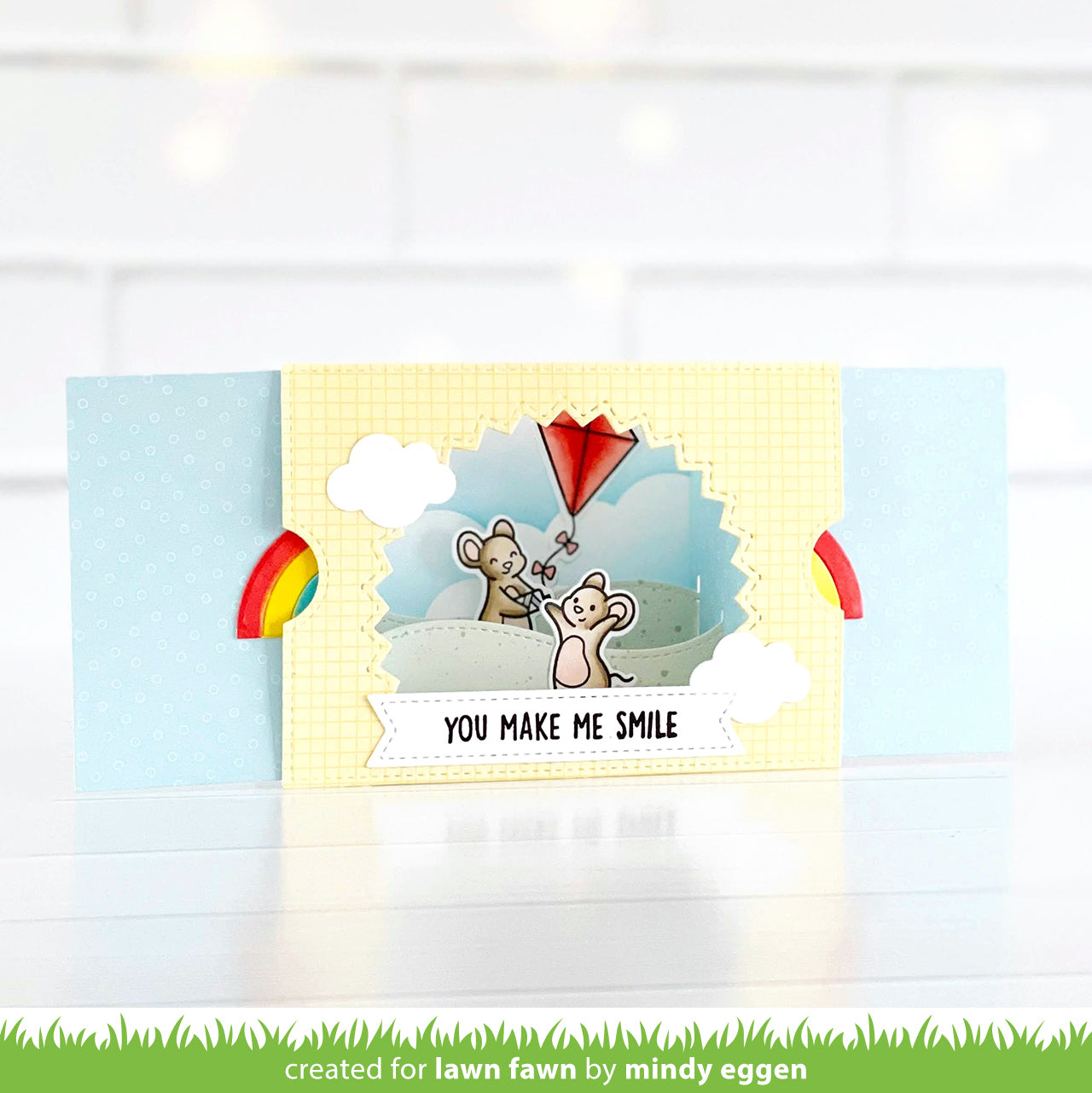 Lawn Fawn - Ta-Da! Diorama! Sunburst Window Add-On