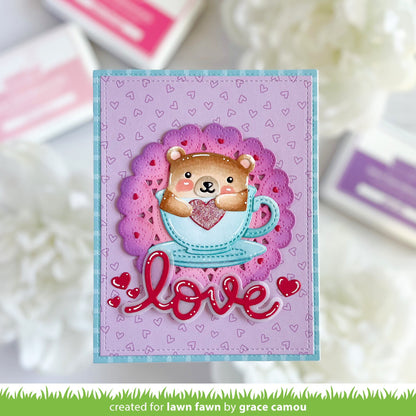 Lawn Fawn - Scripty Love Outline Add-On Die