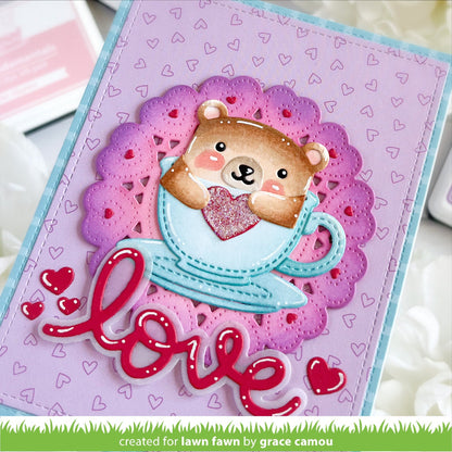 Lawn Fawn - Scripty Love Outline Add-On Die