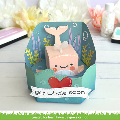 Lawn Fawn - Tiny Gift Box Whale And Dolphin Add-On