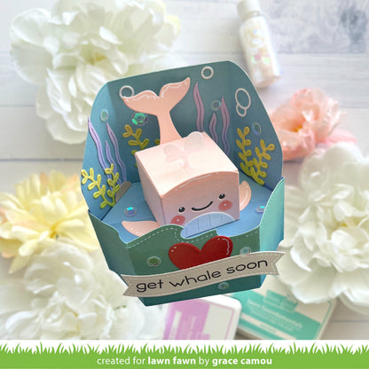 Lawn Fawn - Tiny Gift Box Whale And Dolphin Add-On