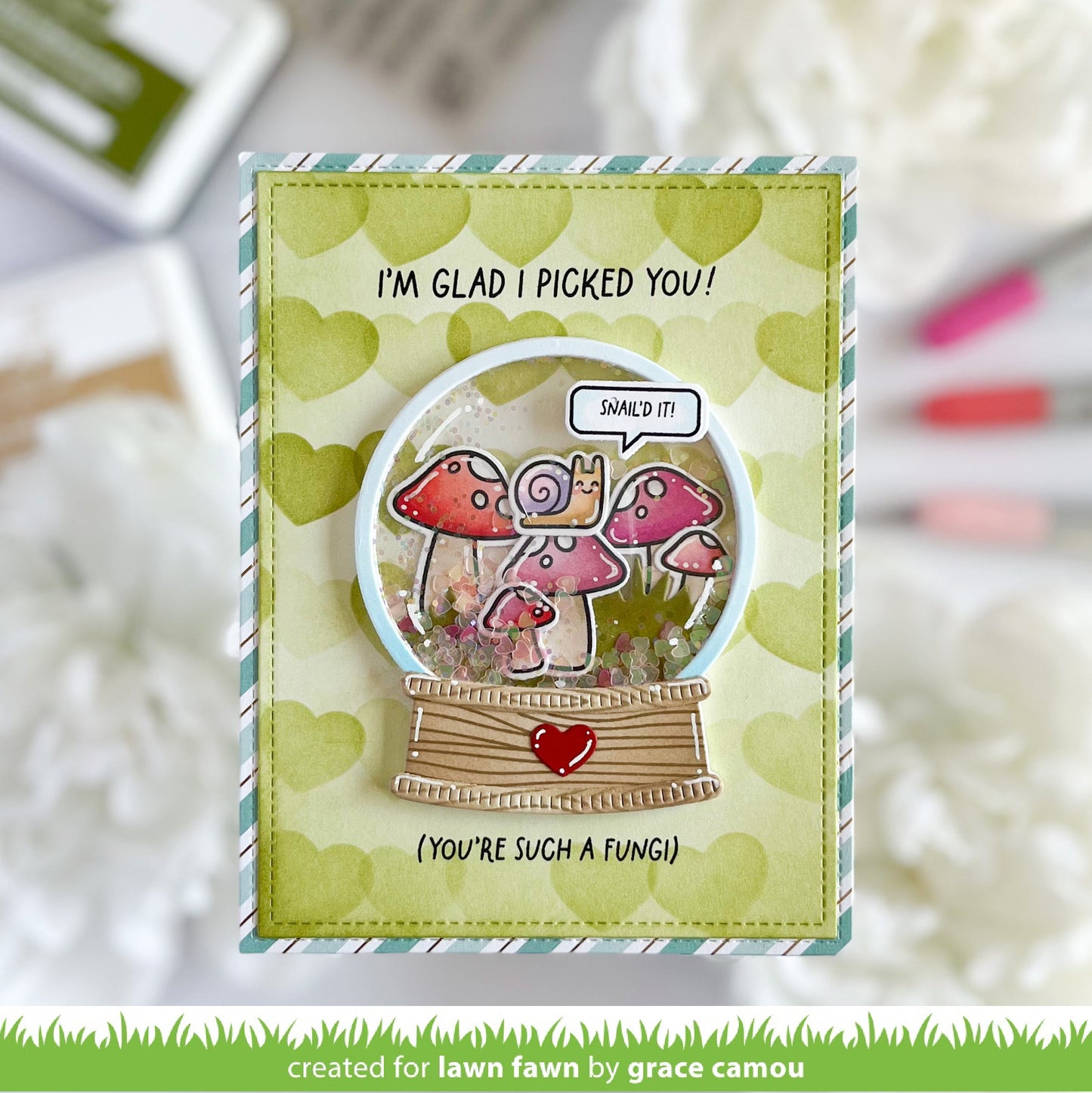 Lawn Fawn - Layered Hearts Background Stencils (3pcs)