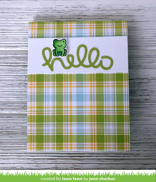 Lawn Fawn - Scripty Hello