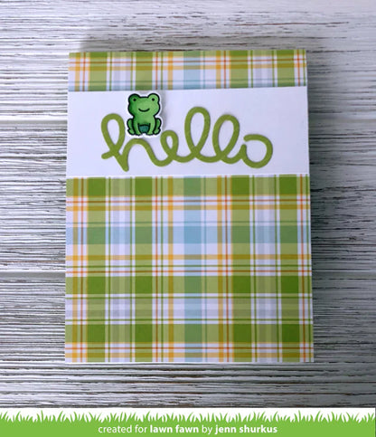 Lawn Fawn - Scripty Hello